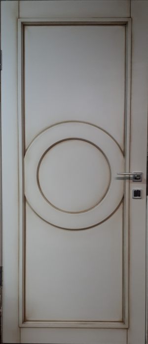 Межкомнатная дверь в профиле массив (эмаль с патиной) Нижний Новгород